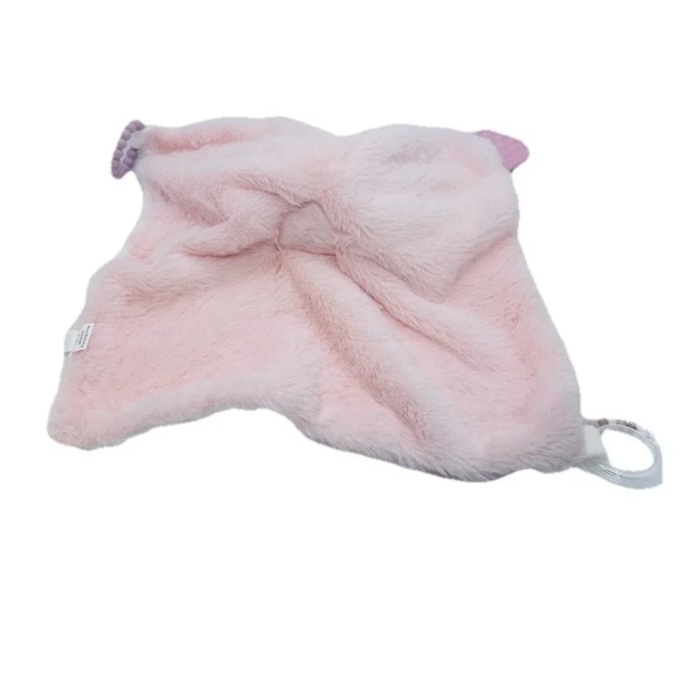 Dreamgro Pink Bunny Activity Blankie Lovey Plush Security Blanket 14